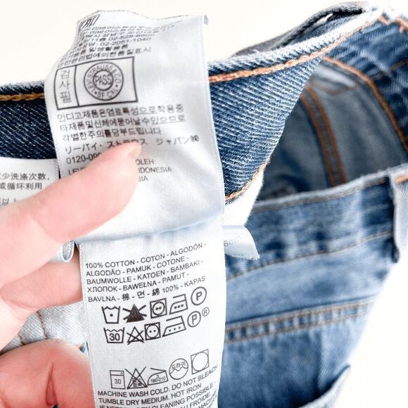 Levi's 505 Men's Zip Fly Straight Leg Classic Denim Jeans Medium Wash Size 34x30 - Picture 5 of 12